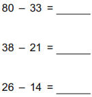 Horizontal subtraction example
