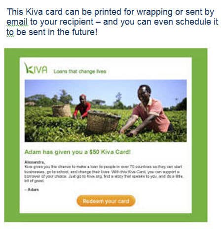 Give the Gift of Kiva