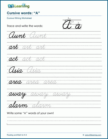 Cursive Paragraph Worksheet - Kid Worksheet Printable