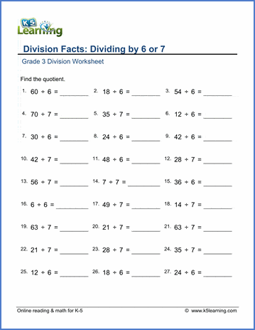 Division Chart 0 12
